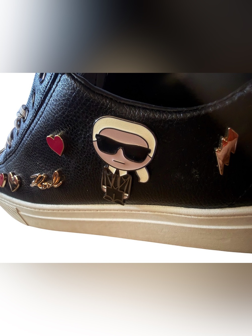 Woman’s Karl Lagerfeld Black Sneakers - Picture 10 of 11